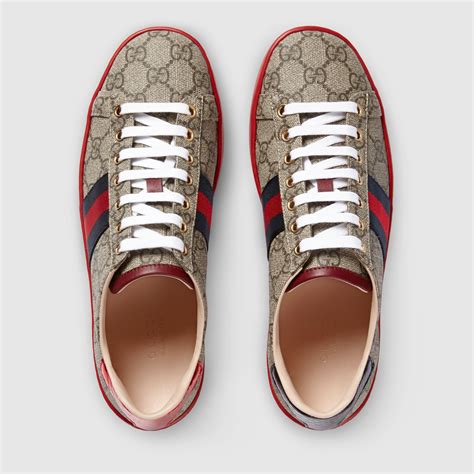 gucci low top trainers|gg supreme low top sneakers.